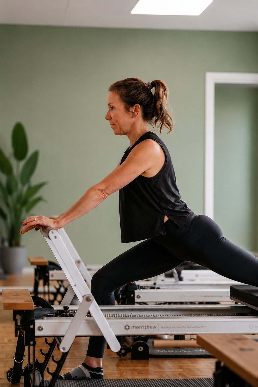 Esther underviser Pilates